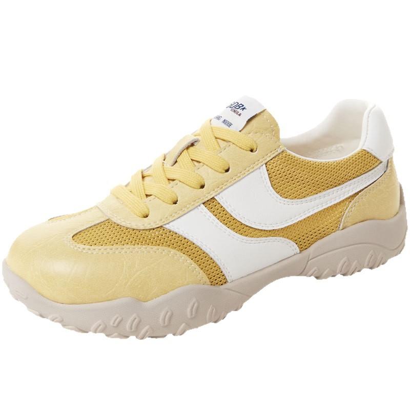 Leather mesh breathable German training shoes women's summer new versatile soft-soled Forrest Gump shoes sports and leisure board shoes