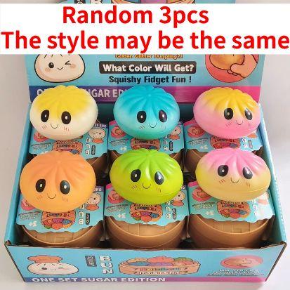 Bun Dumpling Squishy Fidget Toy Party Favors Ornament  Dumpling Squishy Ball Squishy Sensory Fidget Party Gifts