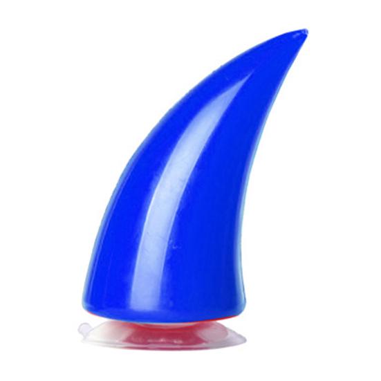 1Pc Motorcycle Helmet Ox Horn Cool Devil Suction Decor Cup Headwear Accessory