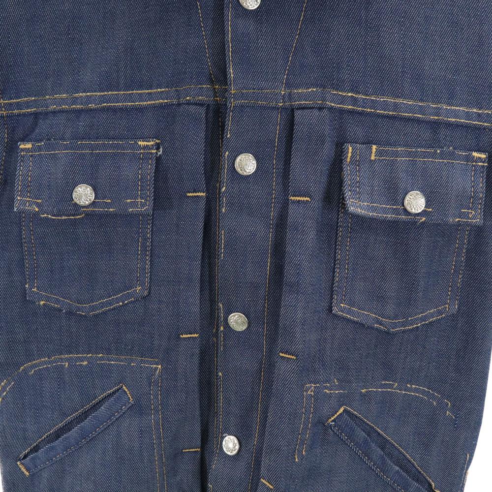 JCPenney 70s vintage Denim Jacket M Navy RANCH CRAFT Tracker Women Used