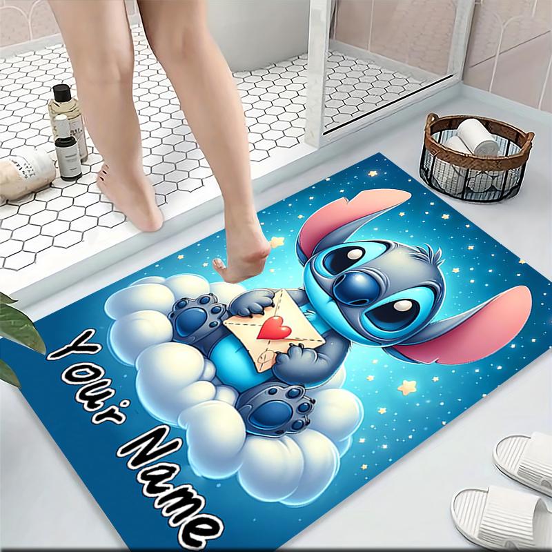 Custom Name Cosmic Angel Stitch Carpet Rug Customizable Soft Washable Anti-Slip Home Living Room Sofa Mats Personalized Rug. 0909367