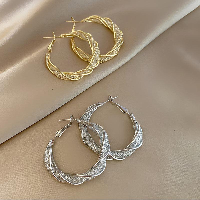 Creative and Fashionable New Earrings Niche Design Sense. Wrapped Earrings, Elegant and Personalized Earrings, Holiday