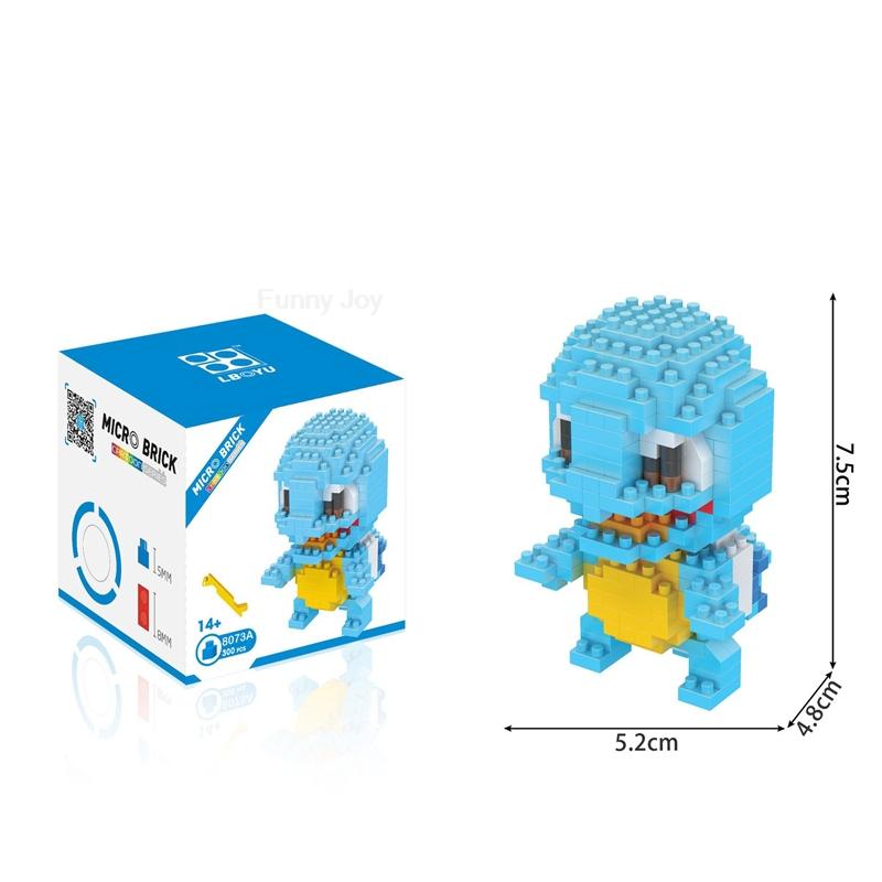 61 Style Funny Building Blocks Assembly Anime Picachu Charizard Doll Blastoise Bulbasaur Gengar Bricks Toy for Kid