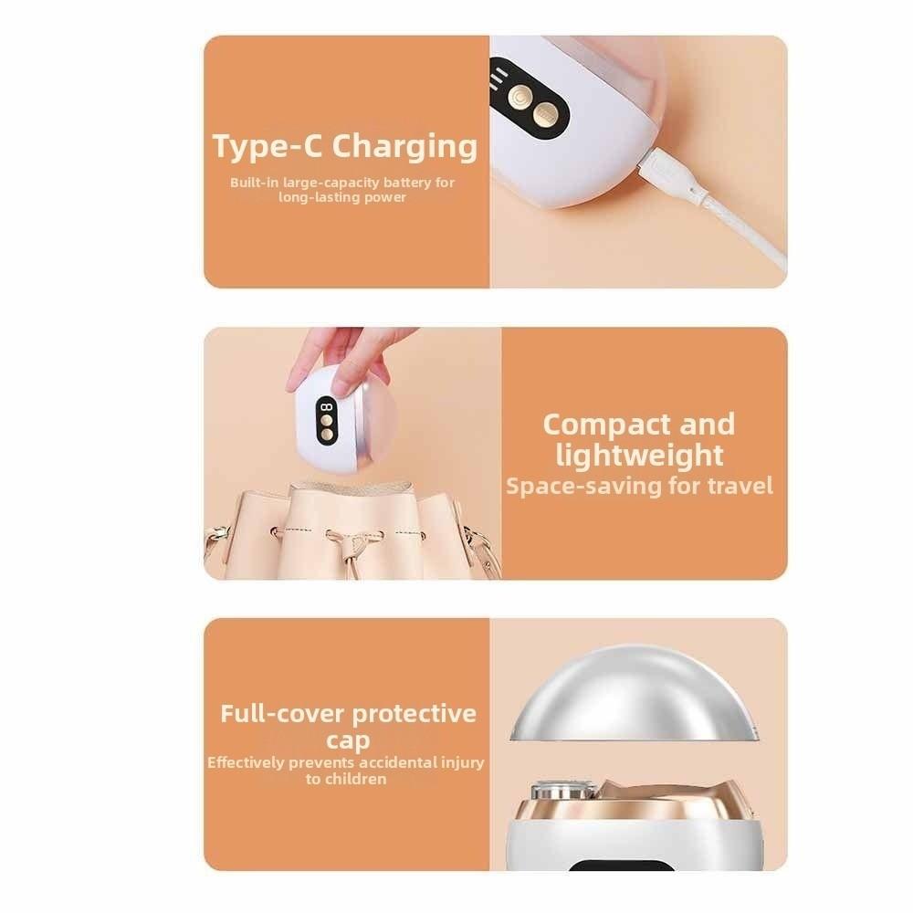Anti-Pinch Electric Nail Clippers Rechargeable Automatic Nail Polisher  Pedicure