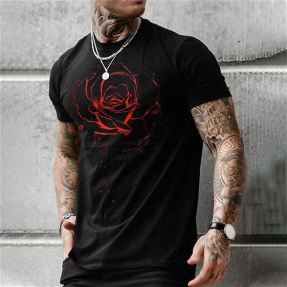 Men's T-shirt Summer 3D Printed Short Sleeve Top Fashion Hip Hop T-shirt Men's Clothing
