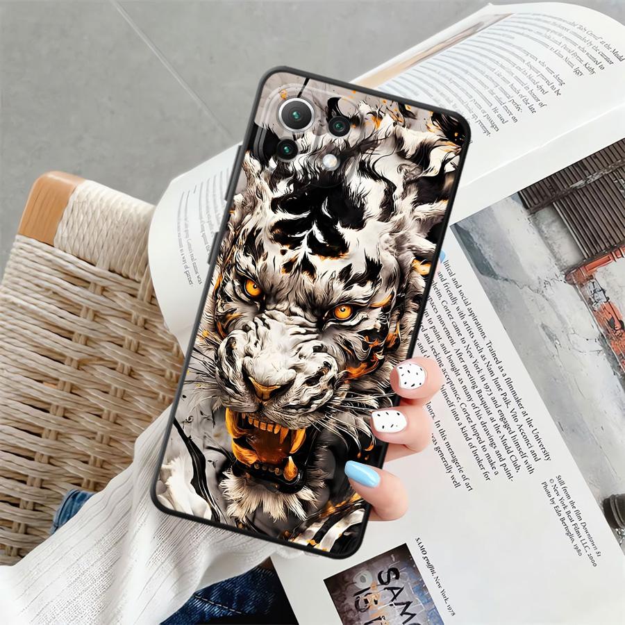Funda Phone Cover Case for Xiaomi Mi 14 11 12X 10T 13 Lite 12T Pro 12 15 Pro 11T Cool Tiger