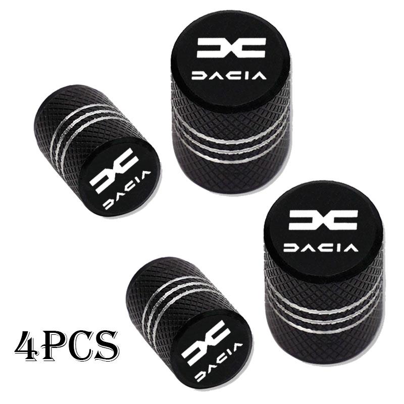 For Dacia Duster Logan Sandero Lodgy Dokker Stepway Mcv 2 Solenza La 4Pcs Metal Car Tire Valve Caps Wheel Dust Cover Accessories Stem Caps1