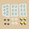 WTEMPO Flower Leaf Silicone Mold for DIY Crafts for Valentine's Day Mother's Day Father's Day Easter Durable Silicone Mold Soft Epoxy Resin Mold Set