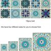 NEW Waterproof 3D Mandala Pattern Tile Stickers Kitchen Bathroom Decoration Self-adhesive Wall Furniture Stickers Floor Wallpapers