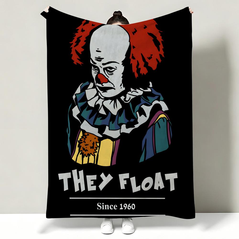 Movie I-It Chapter One Throw Soft Warm Flannel Throw Blanket, Multi-use for Sofa Bed Office Nap