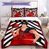 3pcs Duvet Cover Set (1*Duvet Cover + 2*Pillowcase, Without Core), SLAM DUNK Print Soft All‑Season Bedding Set, Home Bedroom Decor Gift