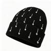 European and American Feng Shui Drop Diamond Knitted Cold Hat Women's Autumn and Winter Personalized Fashion Warm Wool Hat Versatile Pullover Hat