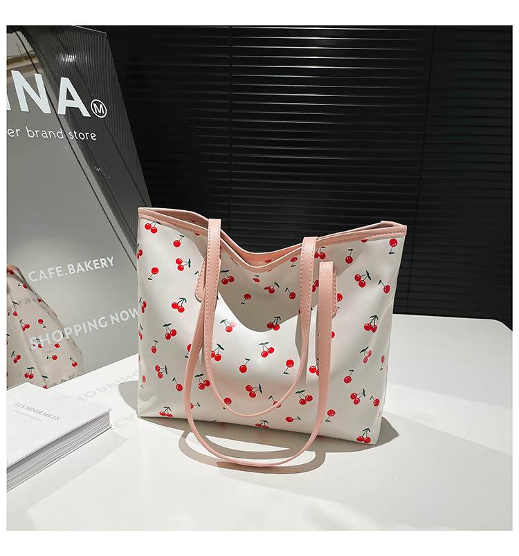 New College Student Tote Bag Women's Large Capacity 2025 Dopamine Handheld Women's Bag Commuting Class Shoulder Bag