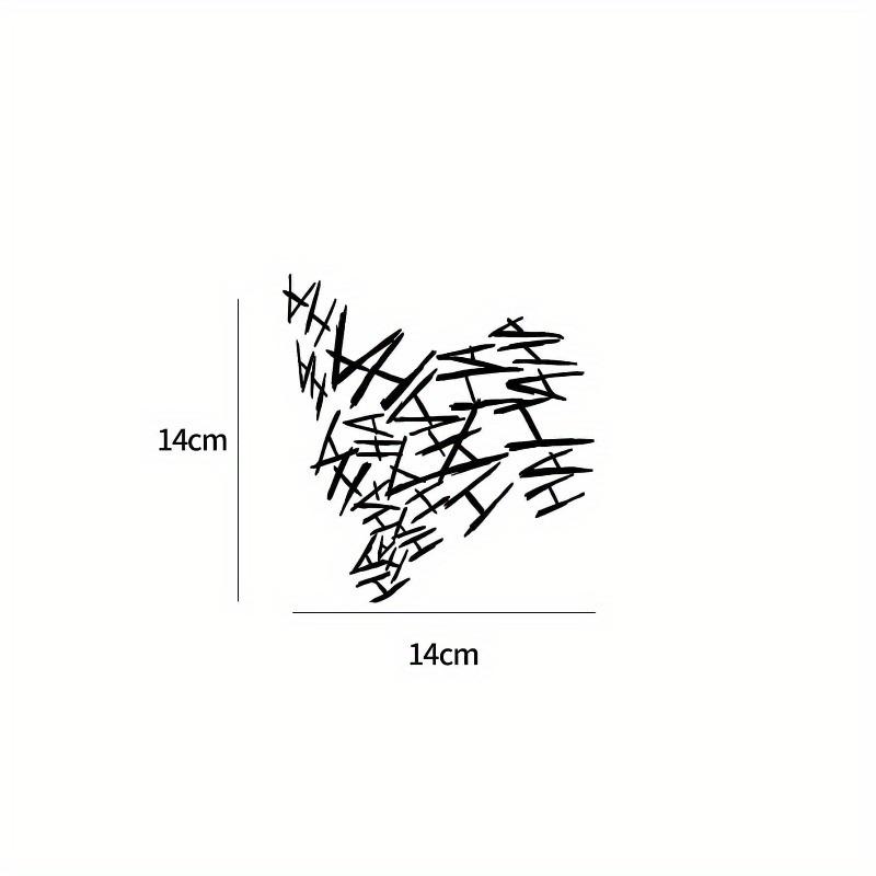 1pc Letter Graphic Car Sticker
