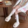 Y2k Bow Knitted Leg Socks Japanese Christmas Knee Socks Sweet JK Lolita Leg Socks  Girls