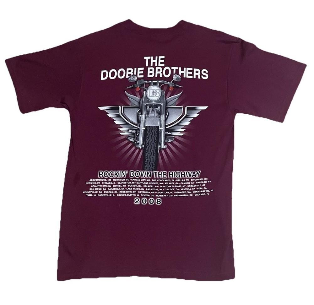 

NewTHE DOOBIE BROTHERS 2008 M CONCERT TEE TShirt Medium 2 Side Motorcycle Unisex T-Shirt XXXXL