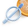 Food Grade Silicone Baby Teether Easy-Hold Handle Infant Toothbrush Premium Teething Toys  Travel