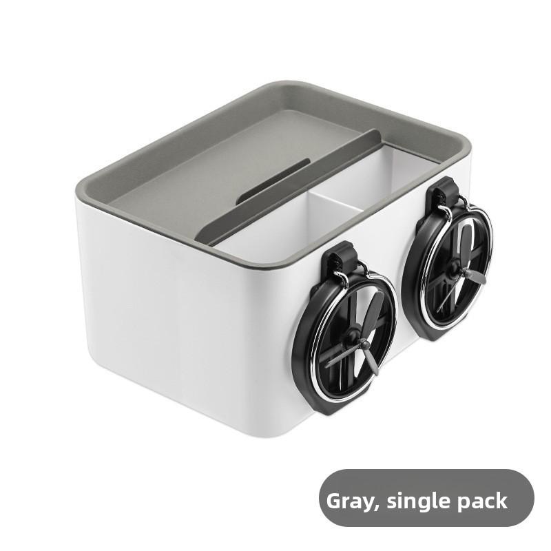 Minimalist Creative Foldable Car Cup Holder with Multi-Functional Tissue Box and Armrest Storage Box