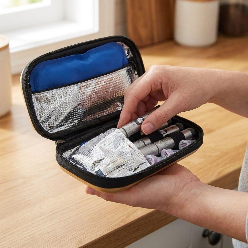 Waterproof Insulin Cooling Box Thermal Insulated Liner Dust-proof Insulin Pens Storage Box Shockproof Wear-resistant