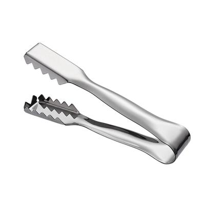 Ice Cube Tongs Stainless Steel Ice Tongs KTV Bar Cocktail Tools with Serrated for Ice Cube Tongs