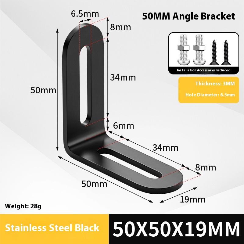 2 Stück Edelstahl Verstellbarer 90-Grad-Winkel L-Form, Eckwinkel, Mehrere Größen Geeignet für Schränke Möbel