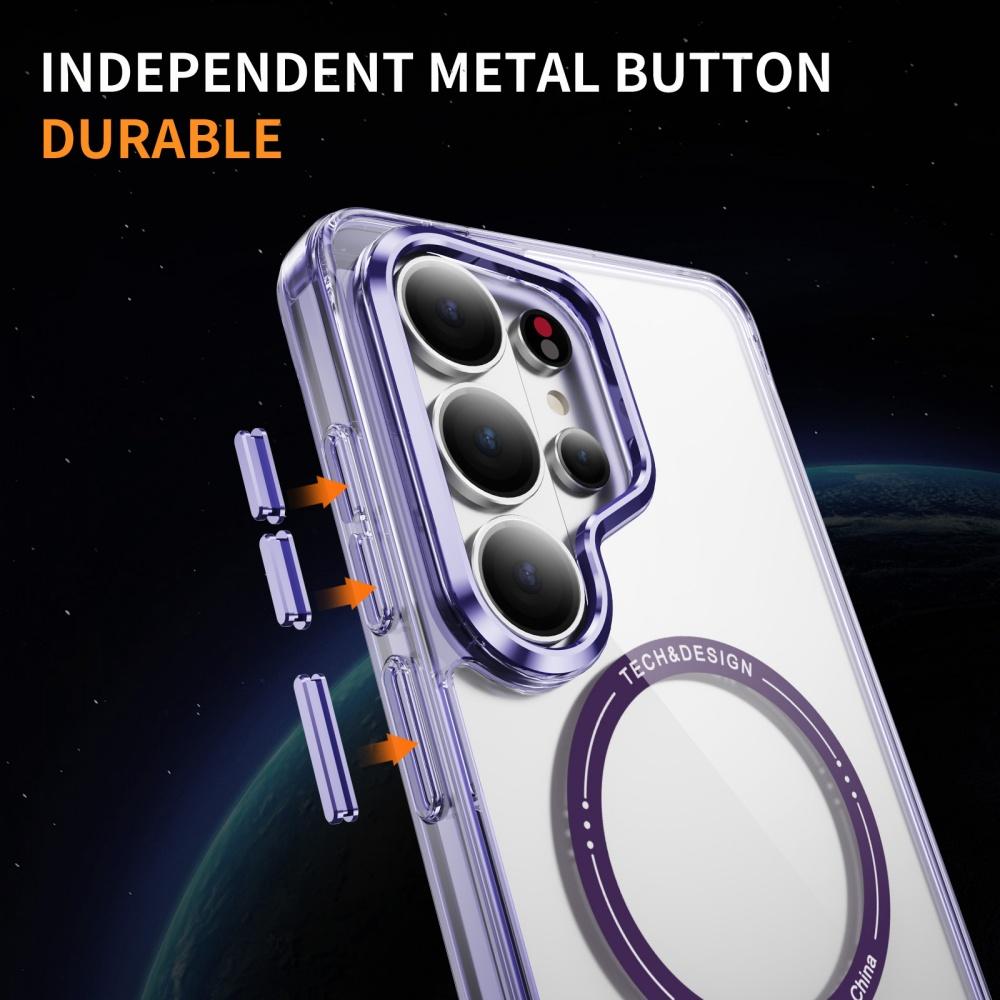HD Clear Anti-yellowing Alloy Lens Shockproof Case For Samsung Galaxy S26 Ultra S25 S24 S23 Plus For Magsafe Charge Phone Cover