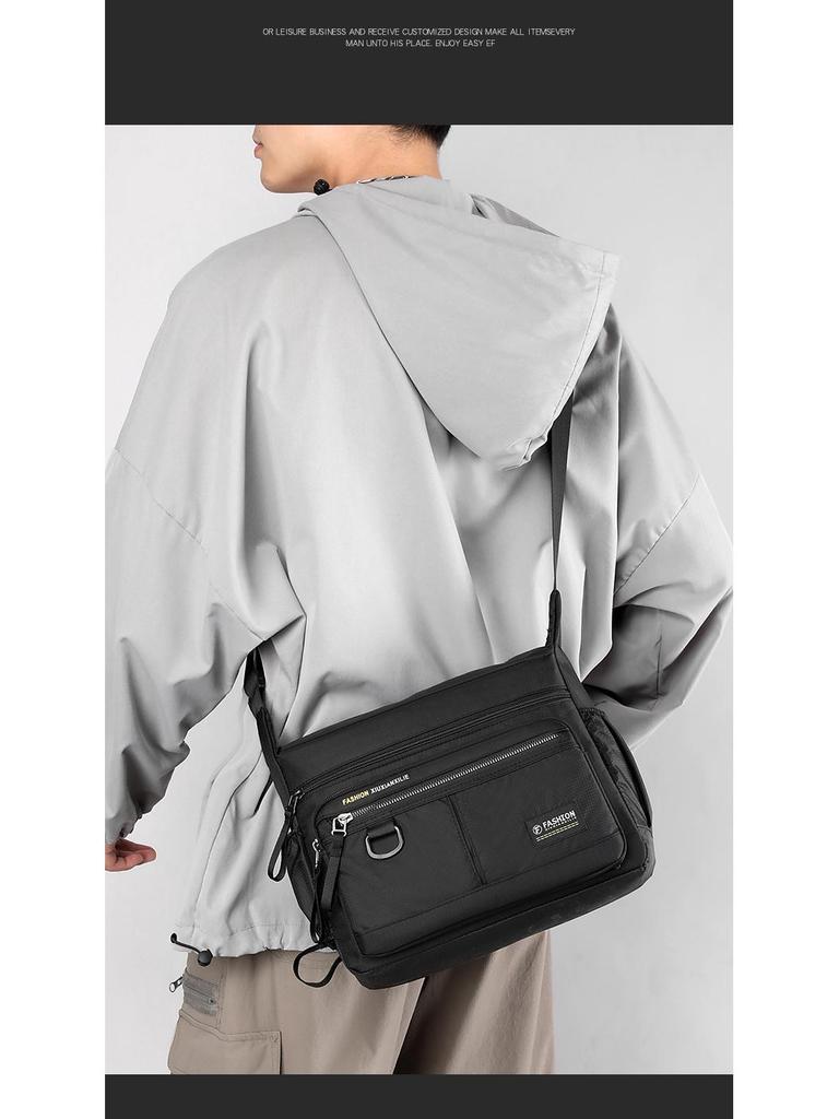 Herren Wasserabweisende Oxford-Stoff Umhängetasche - Großes Fassungsvermögen Outdoor Reise- und Business-Rucksack
