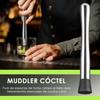 Cocktail-Rührlöffel, Stößel und 15 ml 30 ml Jigger Edelstahl Barwerkzeug-Set für Zuhause