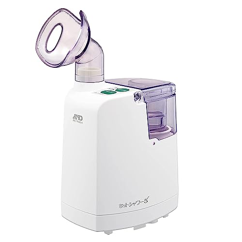 

A&D UN-135ECO Ultrasonic Warm Mist Inhaler for Home Use, Nose and Throat Care, Saline Compatible