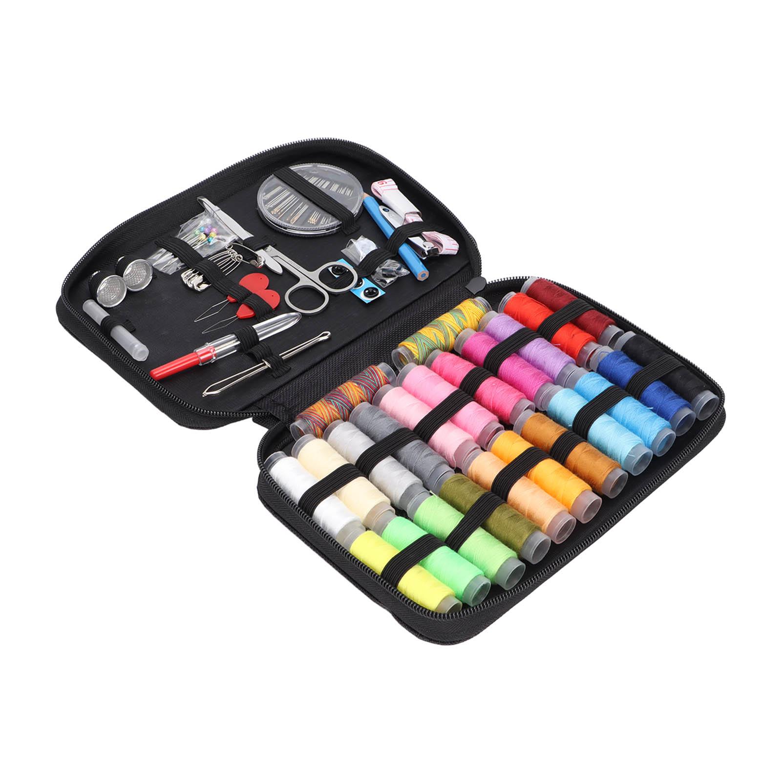 

Швейный набор, легкий, портативный, многоцветный, с нитками, большой емкости, для взрослых