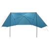 Car Canopy with Roof Blue 308 X 215 X 220 Cm Polyester and Steel