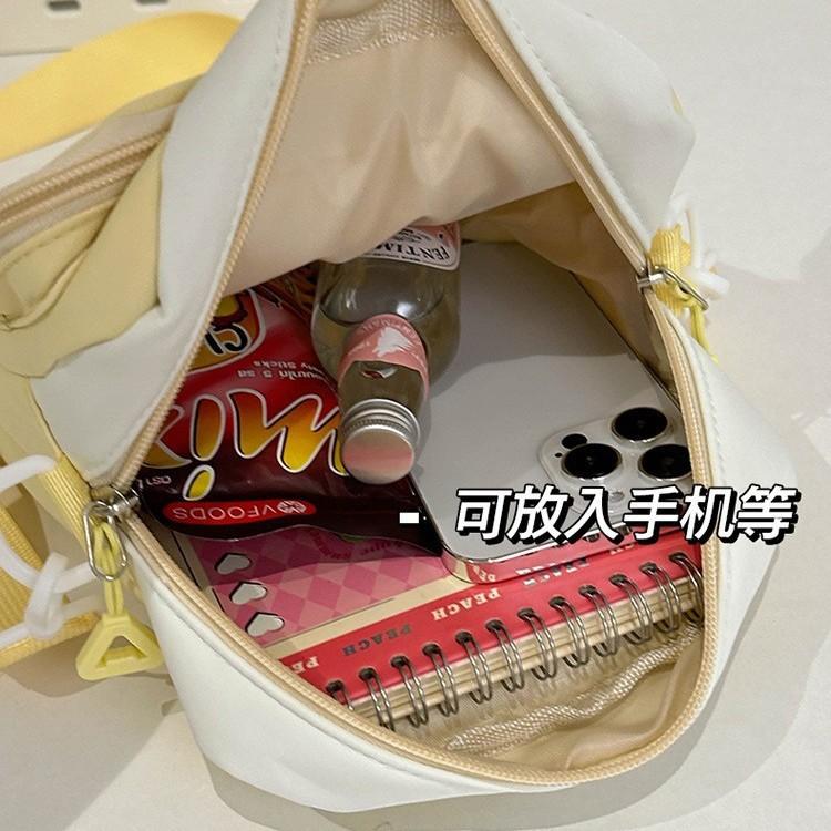 2025 autumn new transparent messenger bag casual simple student fashion pain bag bag personalized mobile phone bag