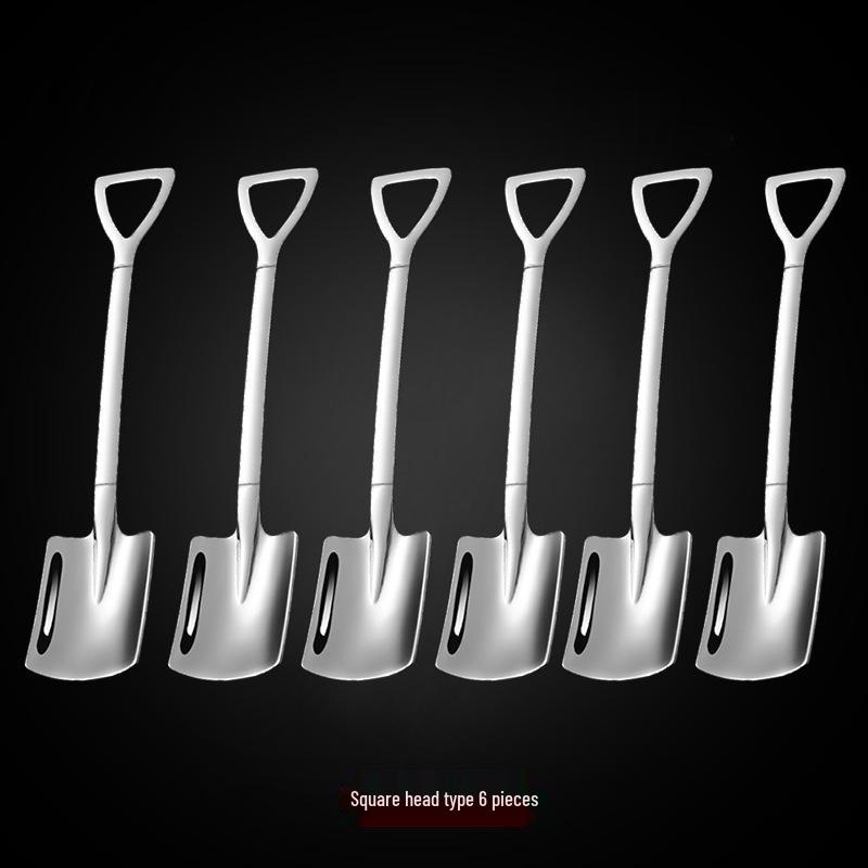Stainless Steel 304 Watermelon & Dessert Shovel Spoon - Creative Ice Cream Teaspoon