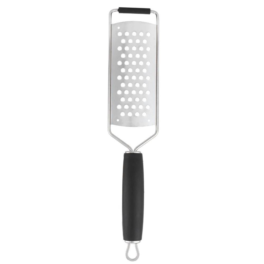 Stainless Steel Cheese Grater Handheld Silicone Vegetable Shredder with Hanging Ergonomic Handle Food Grater Cheese/Veggie Prep