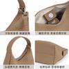 Pendler vielseitige Bucket Bag Umhängetasche Lychee-Leder Mode tragbar echtes Leder Damentasche Magnetverschluss einfache Tasche