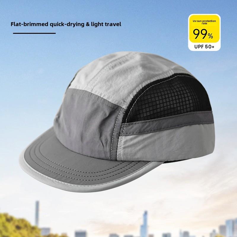 Baseball Cap Summer Casual Sports Mesh Cap Adjustable Breathable Quick Dry Sun Hat UV Protection Thin Running Wineproof Hat