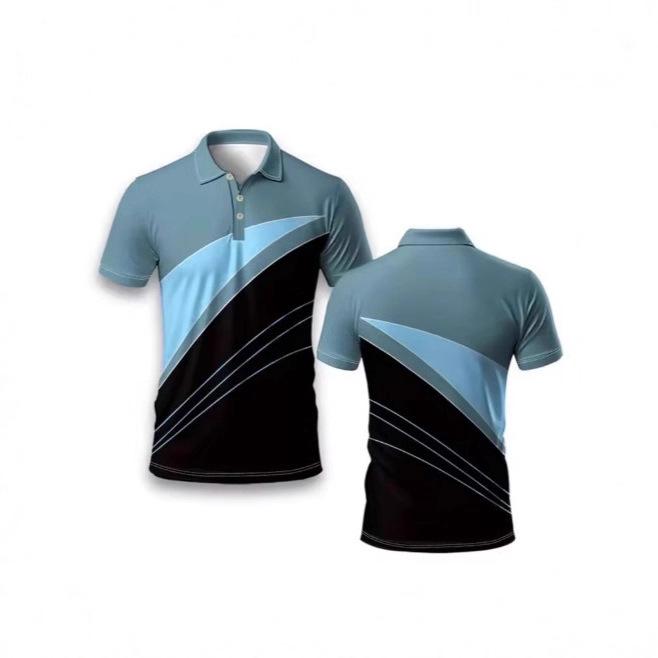 Men's Short-sleeved Polo Shirt Summer Large-size Sportswear Striped Polo Shirt Men's Fashion T-shirt Casual Short-sleeved Pol