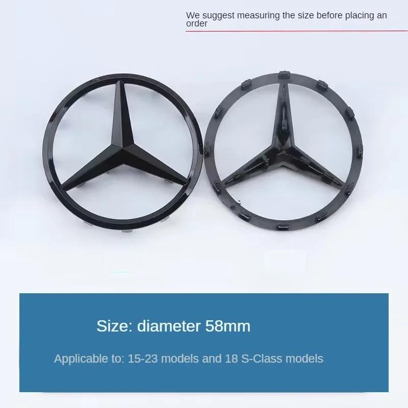 Top Quality 52mm 57mm Steering Wheel Center Badge Star Logo Car Emblem with 18 Pins Mercedes Benz Amg C CLA CLS GLC GLE GLS E BW0