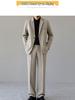 Korean Trendy Black Suit Set for Men: Stylish, Handsome, Slightly Mature Formal Wear