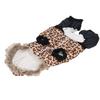 Cane Stampa Leopardo Vestiti Invernali Carino Largo Ispessito Previene la Perdita di Pelo Animale Domestico Cappotto Caldo per Cani Piccoli Medi Stampa Leopardo