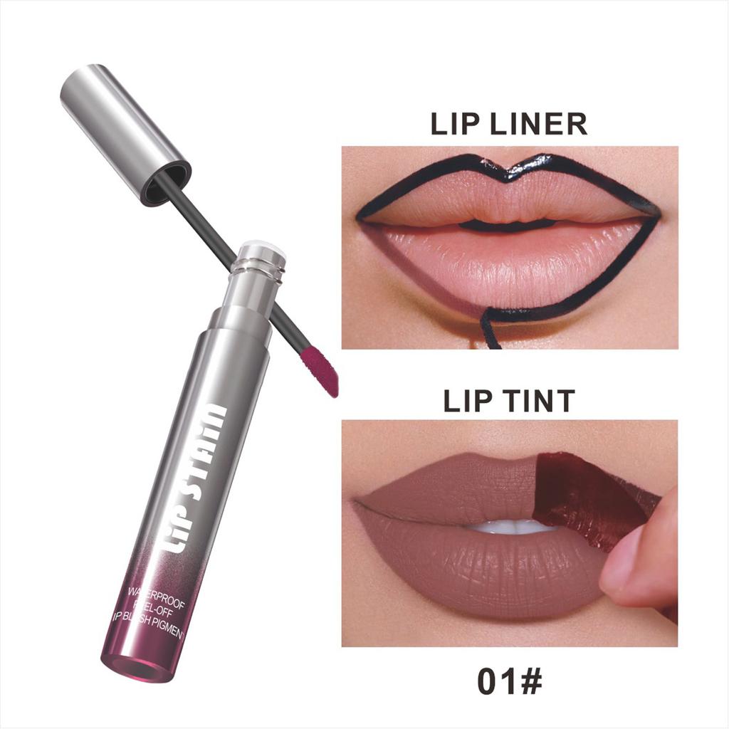 Matte Peel-Off Lip Stain 1Pc – Smudge-Resistant & Vibrant, Ideal for Casual Use, Celebrations, Office Meetings, or Gifting