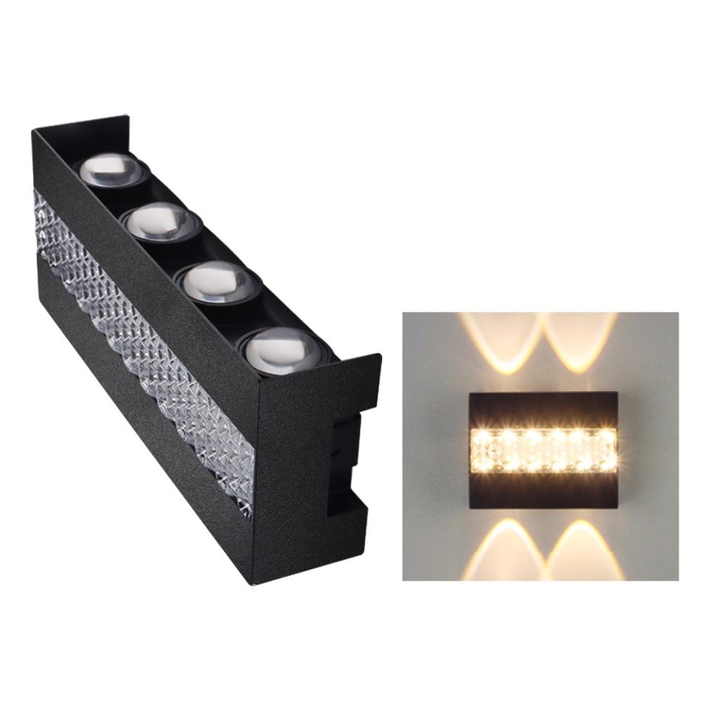 AC85-265V LED Wall Lamp Up Down Illumination 10W/8W/6W Waterproof Wall Light Modern Energy Saving Wall Washer Light House