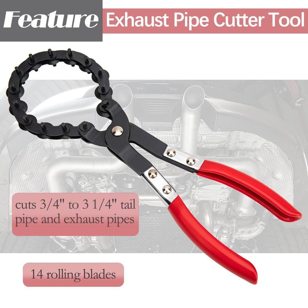 Chain Type Exhaust Pipe Cutter Copper Aluminum Cutting Cutting Wheels Chain Cutter GM Repair Tools 19-76mm Range