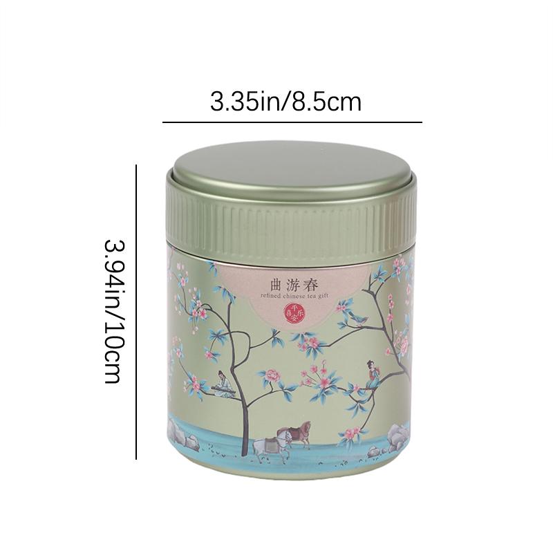 Convenient Tea Storage Container For Home Tinplate Candy Cans Tea Container Coffee Sugar Box With Lid Chinese Tea Box
