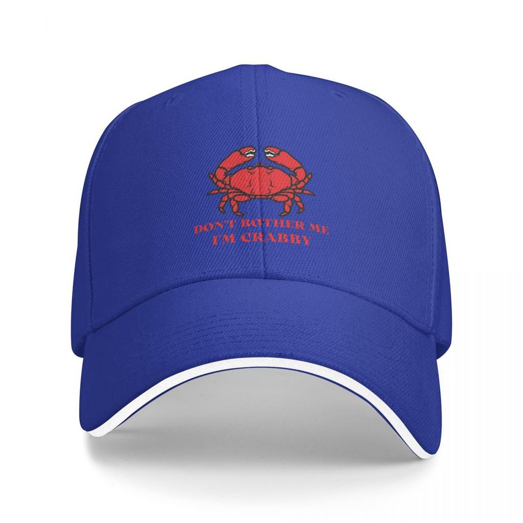 Don't Bother Me I'm Crabby Baseball Caps Snapback Unisex Women Hats Casual Cap Hip Hop Baseball Hat Polychromatic Customizable