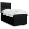 VidaXL Slatted Bed Base with Mattress Black 90x190 Cm Fabric 3291927
