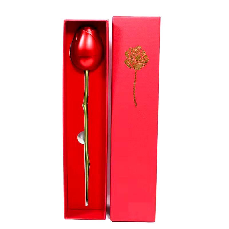 

1 шт. Пластиковые / металлические креативные ожерелья для ношения на шее, новая подарочная коробка, романтическая имитация красной розы