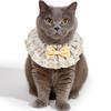Lace Bow Floral Pet Bib Saliva Towel For Cat Dog Neck Scarf