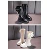 Fashion Foreign Style Girls Boots Long Princess Boots High Boots Autumn and Winter New Girls Soft-soled Leather Boots
