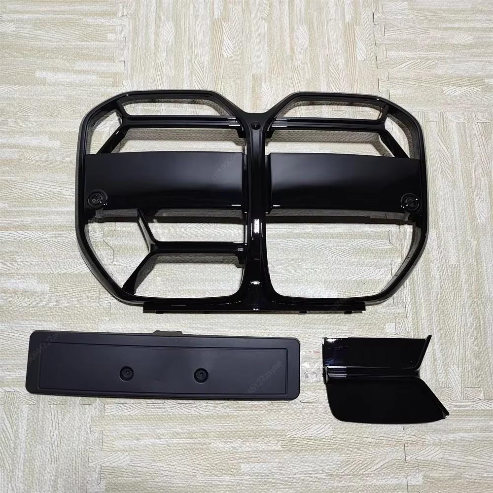 

Front Bumper Grilles Gloss Black Hood Grill With ACC For BMW 4 Series G26 4-Door Gran Coupe 2021-2024 Bodykits Tuning CS Style